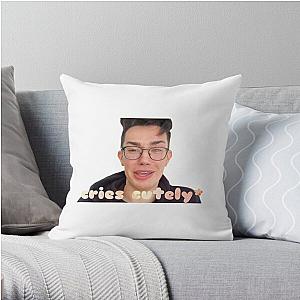 James Charles Pillows - James Charles Crying Cutely Throw Pillow RB0202