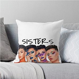 James Charles Pillows - James Charles Sisters Throw Pillow RB0202