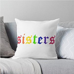 James Charles Pillows - James Charles - Rainbow Sisters (White) Throw Pillow RB0202