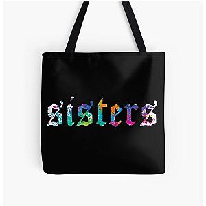 James Charles Bags - James Charles - Sisters Paint Splatter (Black)  All Over Print Tote Bag RB0202