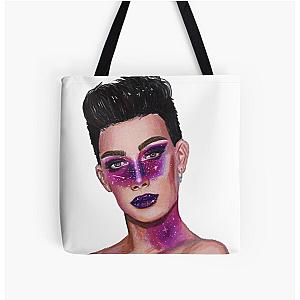 James Charles Bags - James Charles: Galaxy All Over Print Tote Bag RB0202