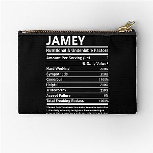 Jamey Name T Shirt - Jamey Nutritional And Undeniable Factors Gift Item Tee Zipper Pouch