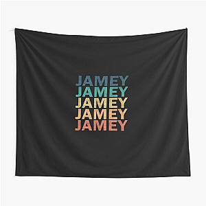 Jamey Name T Shirt - Jamey Vintage Retro Jamey Name Gift Item Tee Tapestry