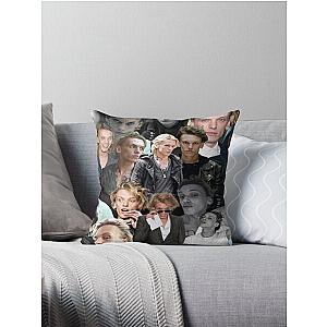 Jamie Campbell Bower collage Throw Pillow