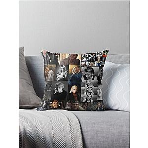 Jamie Campbell Bower Abstract Collage Throw Pillow