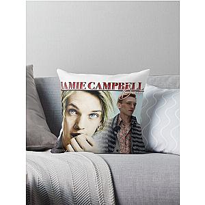 Stranger Things Actor Jamie Campbell Bower Retro T-Shirt Vintage Sticker Design Throw Pillow