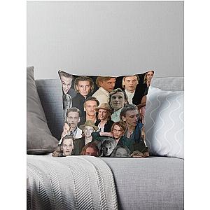 Jamie Campbell Bower photo collage Throw Pillow