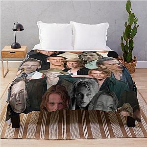 Jamie Campbell Bower photo collage Throw Blanket