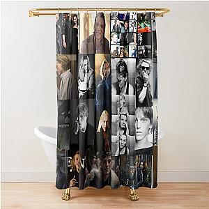 Jamie Campbell Bower Abstract Collage Shower Curtain