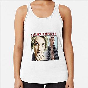 Stranger Things Actor Jamie Campbell Bower Retro T-Shirt Vintage Sticker Design Racerback Tank Top