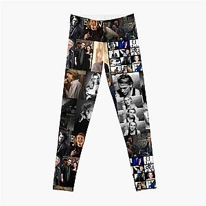 Jamie Campbell Bower Abstract Collage Leggings