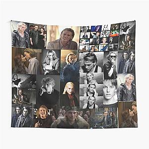 Jamie Campbell Bower Abstract Collage Tapestry