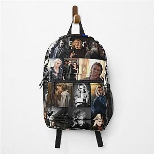 Jamie Campbell Bower Abstract Collage Backpack