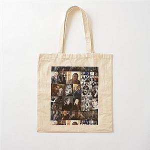 Jamie Campbell Bower Abstract Collage Cotton Tote Bag