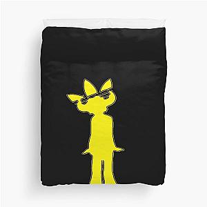 Jamiroquai Leaf Hat Yellow Summer Vibe Duvet Cover