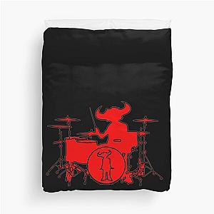 Jamiroquai Playing Drums Red Summer Vibe Duvet Cover