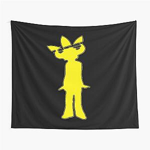 Jamiroquai Leaf Hat Yellow Summer Vibe Tapestry