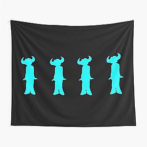 Jamiroquai Silhouettes Logo Blue Summer Vibe Tapestry