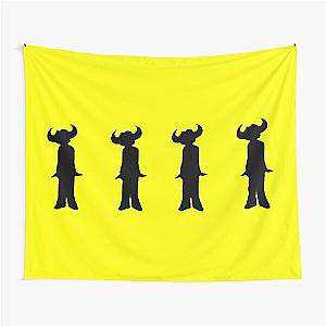 Jamiroquai Silhouettes Logo Black Summer Vibe Tapestry