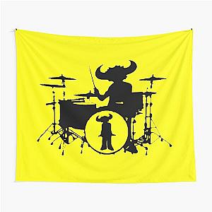 Jamiroquai Drums Yellow Black Summer Vibe Tapestry