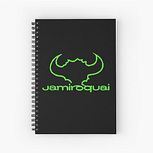 Jamiroquai Horns Logo Green Summer Vibe Spiral Notebook