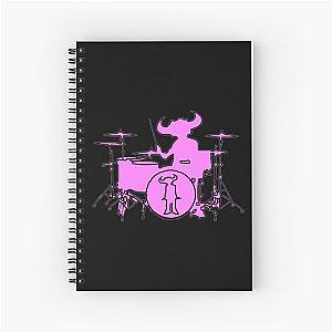 Jamiroquai Playing Drums Pink Summer Vibe Spiral Notebook