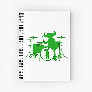 Jamiroquai Drums Green White Summer Vibe Spiral Notebook