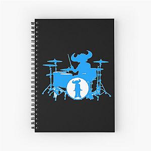 Jamiroquai Drums Blue White Summer Vibe Spiral Notebook