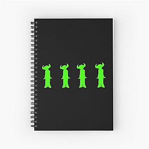 Jamiroquai Silhouettes Logo Green Summer Vibe Spiral Notebook