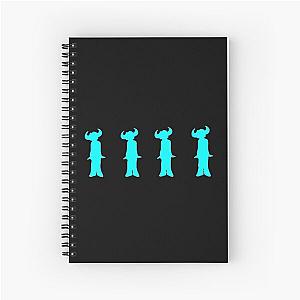 Jamiroquai Silhouettes Logo Blue Summer Vibe Spiral Notebook