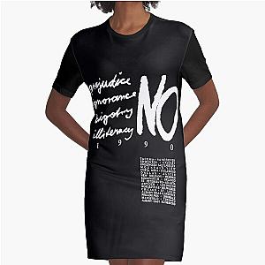 1990 RARE Janet Jackson Double Sided Rhythm Nation   Graphic T-Shirt Dress