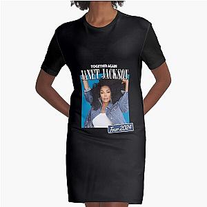 Janet Jackson Together Again Tour 2024 Graphic T-Shirt Dress