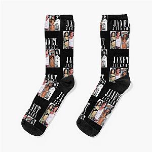 Janet Jackson Vintage Tour Concert vertical Socks