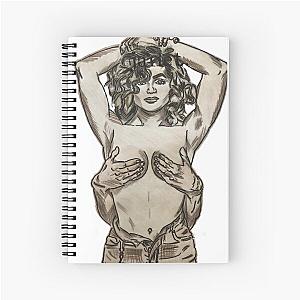 Second template for Janet Jackson logo Spiral Notebook