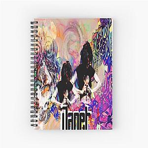 Janet Jackson Design of a decade art Spiral Notebook