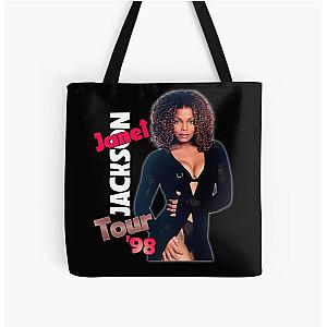 Vintage Janet Jackson '98 Tour All Over Print Tote Bag