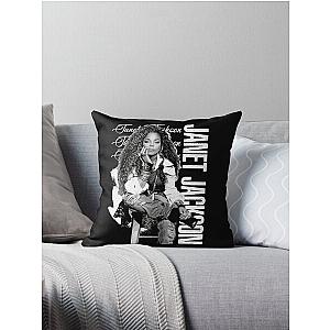 Janet Jackson Dance-Pop Queen's Groundbreaking Music Evolution Throw Pillow