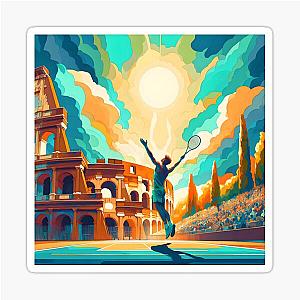 Jannik Sinner Sun of Victory Sticker