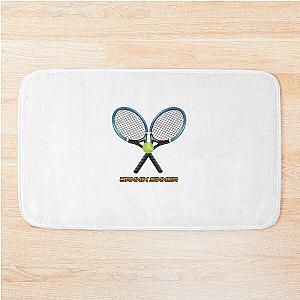 Jannik Sinner Tennis Player T-Shirt Bath Mat