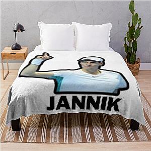 Jannik Sinner Jan Dad Hat Throw Blanket