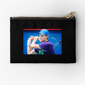 Young Tennis Phenom Jannik Sinner Zipper Pouches