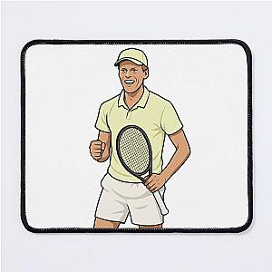 Jannik Sinner Tennis Mouse Pad