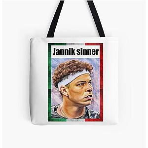 Jannik Sinner All Over Print Tote Bag