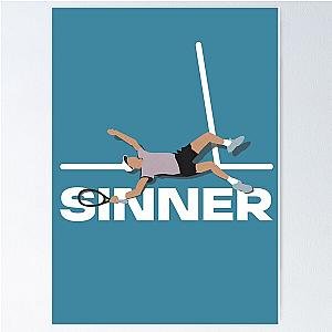 Jannik Sinner Australian Open 2024 Poster