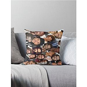 Jared Padalecki photo collage Throw Pillow