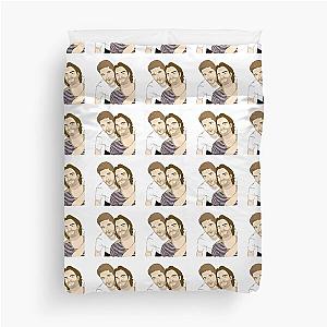 Jensen Ackles and Jared Padalecki (Sam and Dean) Duvet Cover