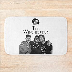 Jeffrey Dean Jensen Ackles Jared Padalecki Photo Art Bath Mat