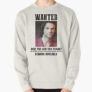 wanted: jared padalecki Pullover Sweatshirt