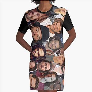 Jared Padalecki photo collage Graphic T-Shirt Dress