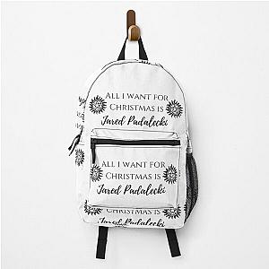 all i want for Christmas is Jared Padalecki Backpack